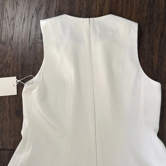 Parker White Sleeveless A-Line Dress - Picture 5 of 5